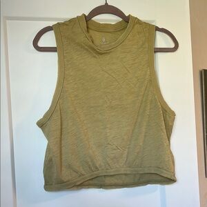 Free People Movement Neutral/Yellow Love Tank - Sleeveless Women's Top